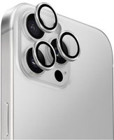 Стекло защитное для смартфона UNIQ Optix Aluminium Camera Lens Protector for iPhone 16 Pro/16 Pro Max, Sterling Silver