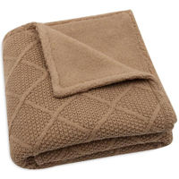 Комплект подушек и одеял Jollein 517-511-68041 Paturica Check Knit Biscuit/Teddy Fleece, 75x100 cm