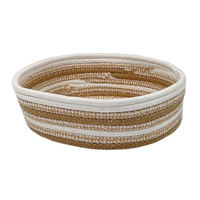 Короб для хранения H&S 50602.1 Cos impletit 26x8cm, rotund, bej