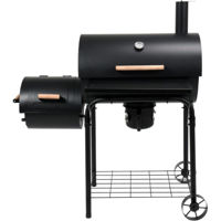 Grătar Lund YG-99587 cu funcții de grătar și afumatoare, 640 x 370 mm