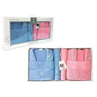 Домашний текстиль Promstore 46148 NewHome Набор NH Family: 2 халата, полотенца 2шт 50x90 + 2шт 70x140