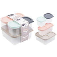 Короб для хранения Excellent Houseware 26443 Set recipiente 4buc (2x120ml, 1x320ml, 1x700ml)