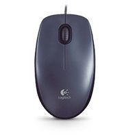 Mouse Logitech M100, Optical, 1000 dpi, 3 buttons, Ambidextrous, Gray, USB