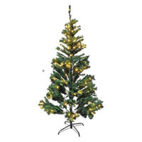 Декоративная ёлка Promstore 02530 Brad verde PVC&PE cu luminite, 180cm, 200LED