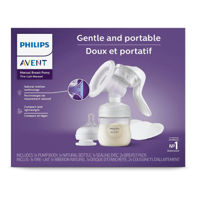 Ручной молокоотсос Philips AVENT с бутылочкой