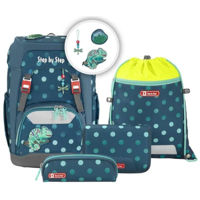 Rucsac pentru copii Step by Step 129997 Tropical Chameleon GRADE 5-Piece Set