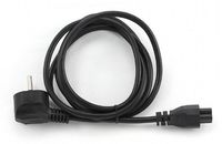Power Cord PC-220V  1.0m Euro Plug   VDE-approved molded power cord, Cablexpert, PC-186-ML12-1M