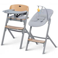 Стульчик для кормления KinderKraft LIVY + лежачок CALMEE KHLICA00WOD0000