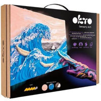 Набор для творчества Okto 10004 3D картина из светлой глины 30x40 см, Большая волна у Канагавы