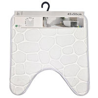 Аксессуар для туалета Tendance 55727 Covoras WC 45x50cm cu memorie, microfibra, alb