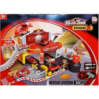 Машина Promstore 37728 Паркинг Rescue Station 1:64, 50ед