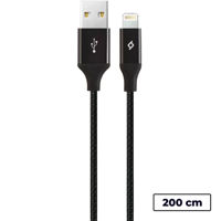 ttec Cable USB to Lightning 2.4A (2m) XL Alumi, Black