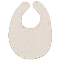 Bavețică BabyJem 811 Baveta din muselina Ecru, 23x32 cm