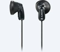 Earphones  SONY  MDR-E9LPB, 3pin 3.5mm jack L-shaped, Cable: 1.2m, Black