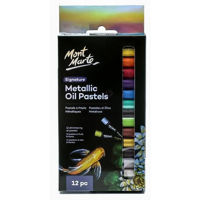 Набор для творчества Mont Marte MMPT0039 Set pasteluri Metallic Oil Pastels 12 culori