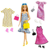 Кукла Barbie JCR80 cu 4 ținute