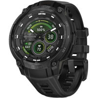 Смарт часы Garmin Instinct Crossover AMOLED – Tactical Edition, Black with black silicone band