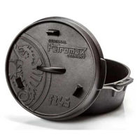 Казан Petromax PMX-FT4.5-T Dutch Oven 4L cu capac si fund plat (din fonta)