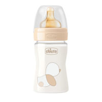 Chicco Бутылочка стеклянная с латексной соской Original Touch,0+ мес, 150 мл