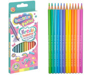 Set creioane colorate 12 buc triunghiulare Bambino Pastel