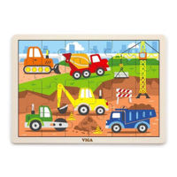 Головоломка Viga 51463 24-Piece-Puzzle Construction Vehicles
