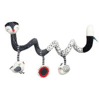 Jucărie cu pandantiv Sensillo Z-0350 Игрушка Плюш-Спираль 124 B/W Fox