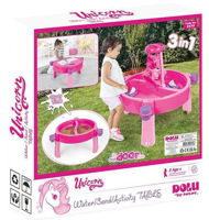 Игровой комплекс для детей Dolu 2570 DL Единорог Стол для игр с песком и водой, 45968