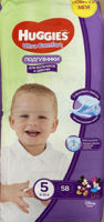 Подгузники унисекс Huggies Ultra Comfort Mega 5 (12-22 кг), 58 шт