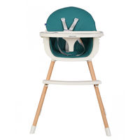 Feeding chair Kikka Boo Nutri Wood Petrol Green