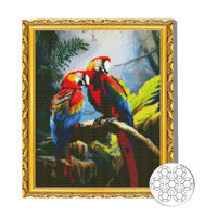 Картина по номерам Art Gallery GA87175 Mozaic cu diamante 40x50cm Papagali ara in padure
