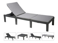 Set mobilier Lounge 2unitati: masa, sezlong / cu perne