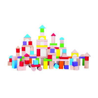 Игрушка Viga 59697 Set cuburi din lemn 100 buc