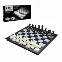 Настольная игра Essa 22160 Joc de masa 3în1 Șah, dame, table, 25x25cm