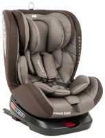 Поворотное автокресло с isofix KikkaBoo Armadillo Beige (0-36 кг)