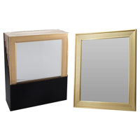 Зеркало для ванной Promstore 56400 Oglinda de perete 60x50x2.2cm, rama aurie