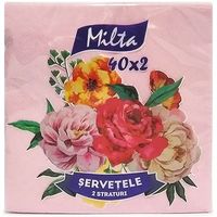 Mitra-Grup Салфетки столовые MILTA 33x33см, 2-сл., 40 штук розовые