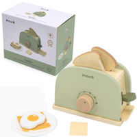 Игрушка PolarB 44215 Set de joaca din lemn Mic dejun cu toaster, 7 piese