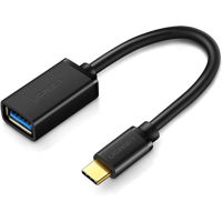 Переходник для IT Ugreen 30701 US154, OTG Type-C 3.1 to USB 3.0 0.15M, Black