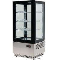 cumpără Vitrină frigorifică, temp. 0 + 12°C, 430x390x980 mm, capacitatea 78 L, lumini LED, Negru în Chișinău