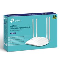 Wi-Fi AC Dual Band Access Point TP-LINK "TL-WA1201", 1167Mbps, MU-MIMO, 4x Ext Antennas, PSU/PoE