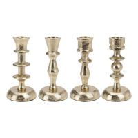 Свеча Holland 25844 Gold Подсвечник металлический 13cm