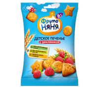 Biscutii pentru copii Фруто Няня cu capsuni 50 g (6+ luni)