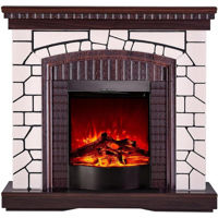 Șemineu electric ArtFlame Natali & Corsica, 1058x1100x300 mm, Alb