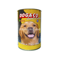Dog & Co cu pui și curcan 1250 gr