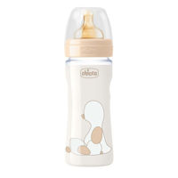 Chicco Biberon din plasric cu tetina din latex Original Touch,2+ luni, 250 ml
