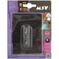 Аксессуар для ванной MSV 41009 Крючки самоклеющиеся 2шт квадрат 8x8cm, коричн, пласт