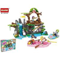 Конструктор Promstore 43881 HSANHE fashion family-остров 45X32.5X6cm