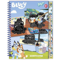 Набор для творчества Totum TT290112 Bluey, Caiet de scratching, 61860