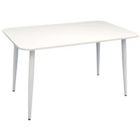 Стол Evelin di Costacurta DT-405-4WH, 130х80см, Каркас/Опоры: Металл Белый