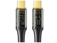 Mcdodo Cable Type-C to Type-C PD 100W Transparent Amber 1.2m, Black
